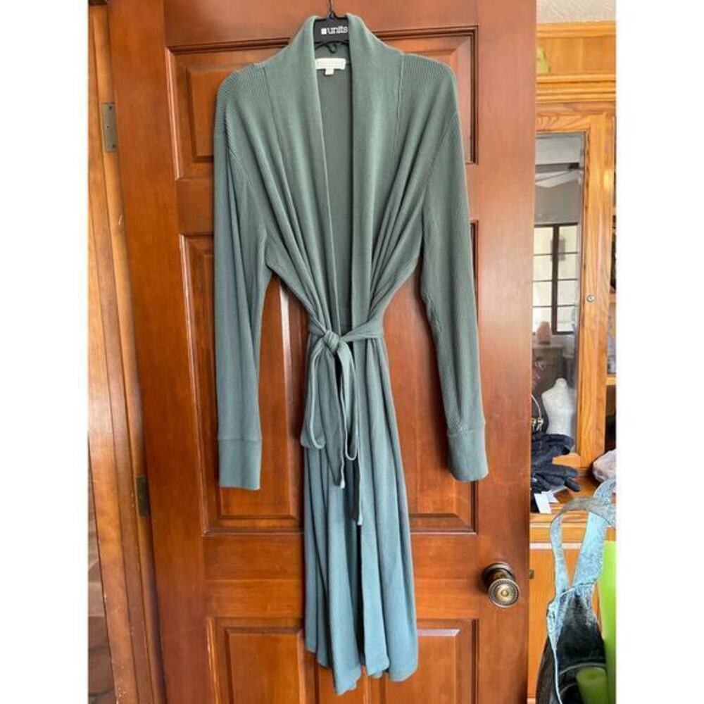 PJ SALVAGE RIBBED LONG ROBE SIZE L